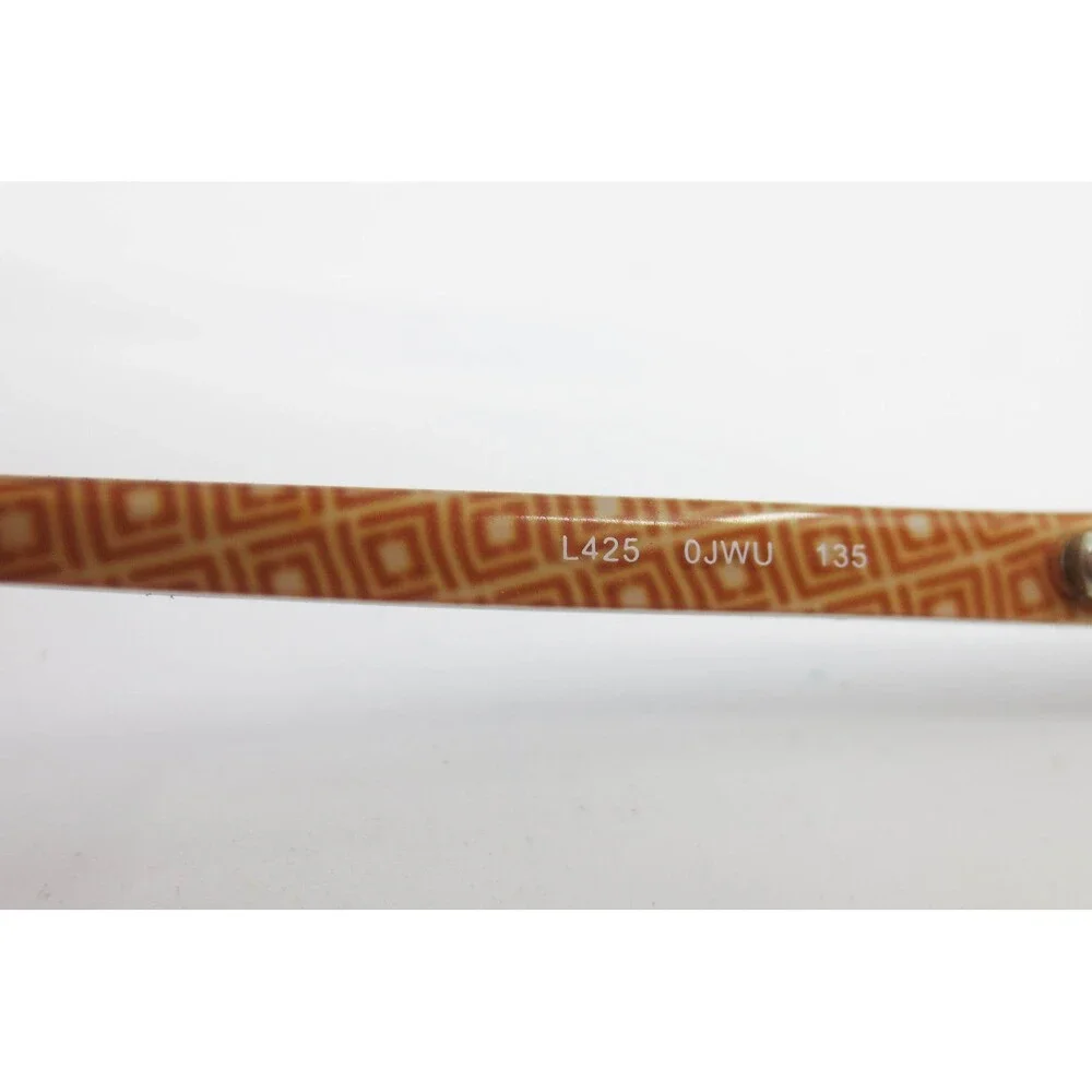 Liz Claiborne L425 0JWU Brown Eyeglasses Frames 50-16-135 Geometric Pattern Mens